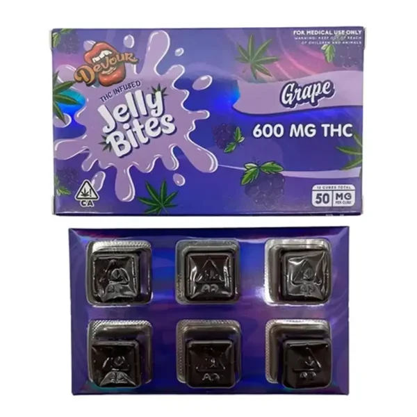 Devour Jelly Bites 600mg - Grape - Image 2