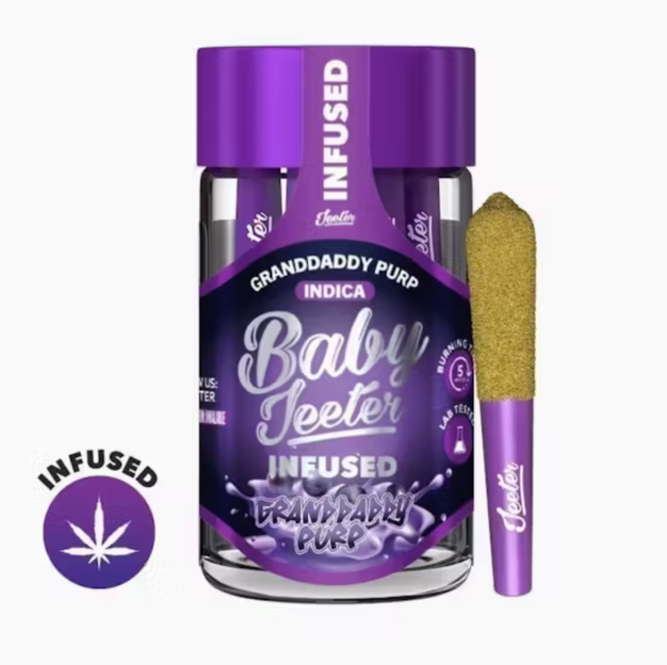 Baby Jeeter Pre-Roll - Granddaddy Purp – 2.5g 5 Pack