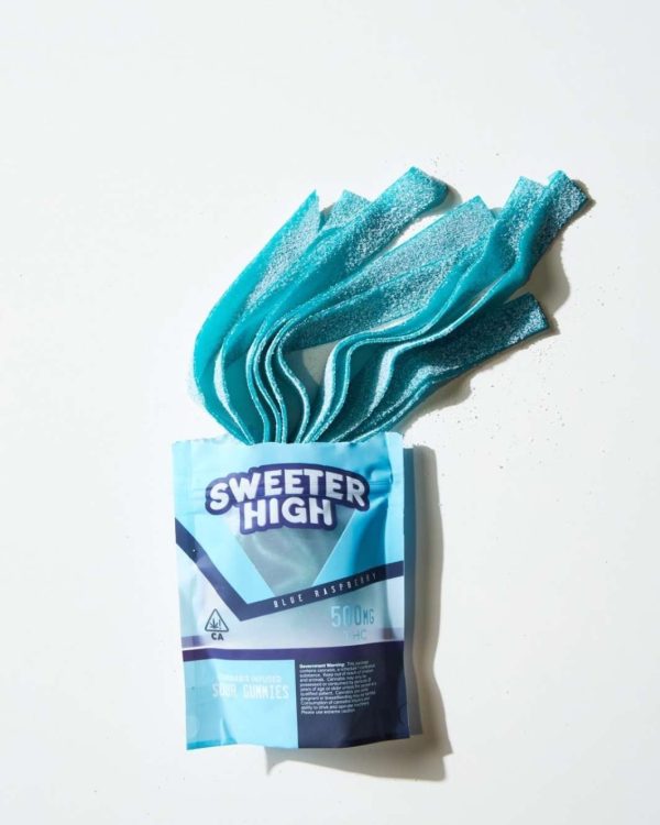 Sweeter High Gummies 500mg - Blue Raspberry Belts - Image 2