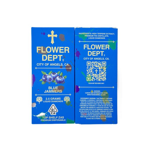 Flower Dept (2.5G) Liquid Diamond Disposable - Blue Jammers