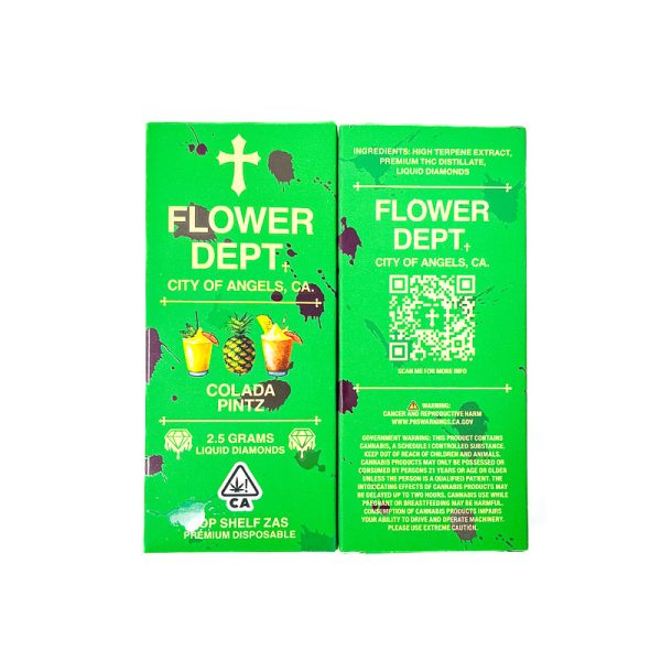 Flower Dept (2.5G) Liquid Diamond Disposable - Colada Pintz