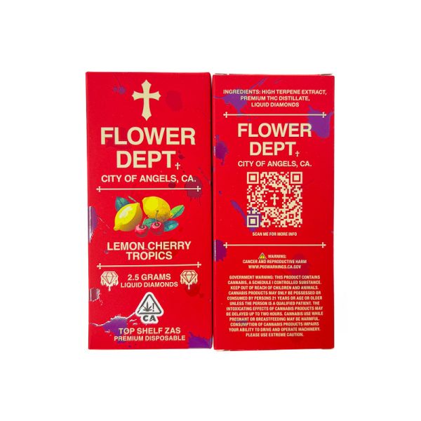 Flower Dept (2.5G) Liquid Diamond Disposable - Lemon Cherry Tropics