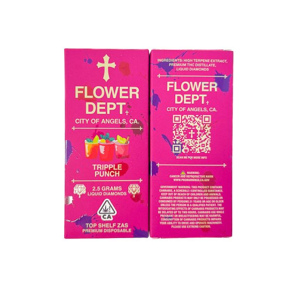 Flower Dept (2.5G) Liquid Diamond Disposable - Tripple Punch