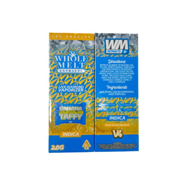 Whole Melts (2G) Live Diamond Disposable - Banana Taffy