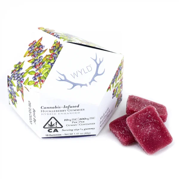 Wyld Sour 100mg Gummies - Huckleberry