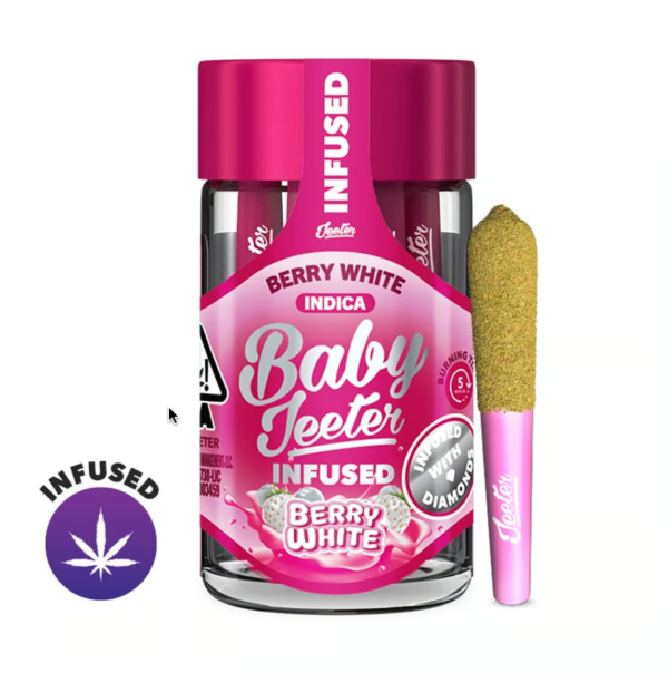 Baby Jeeter Pre-Roll - Berry White – 2.5g 5 Pack