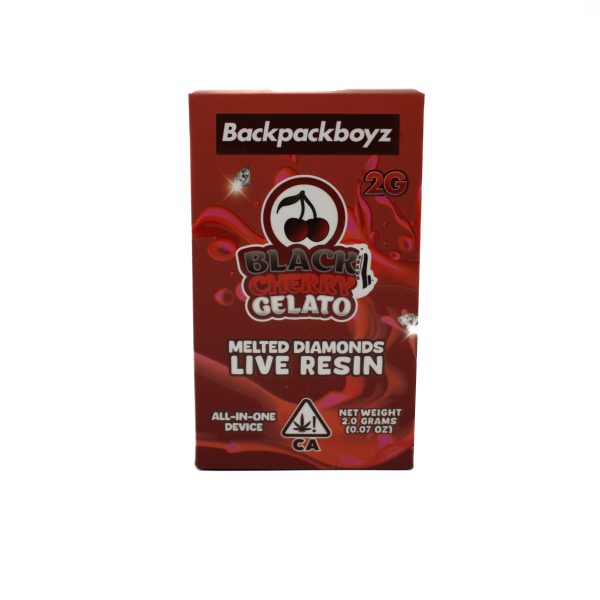 Backpackboyz Live Resin Disposable Vape (2G) - Black Cherry Gelato