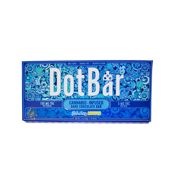 Dotbar Rosin Choco Bar (100mg) - Blueberry Muffin