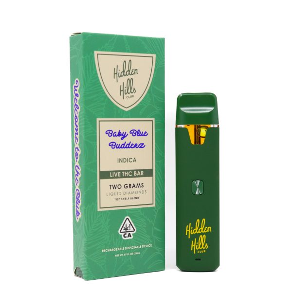 HIDDEN HILLS LIVE LIQUID DIAMONDS VAPE 2G - Baby Blue Budderz