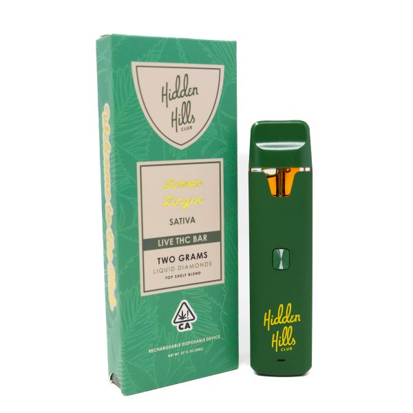 HIDDEN HILLS LIVE LIQUID DIAMONDS VAPE 2G – Lemon Zinger