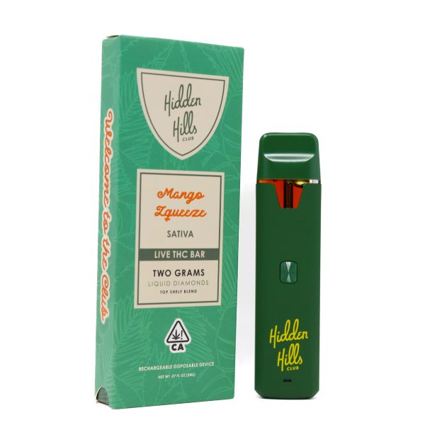 HIDDEN HILLS LIVE LIQUID DIAMONDS VAPE 2G – Mango Squeeze