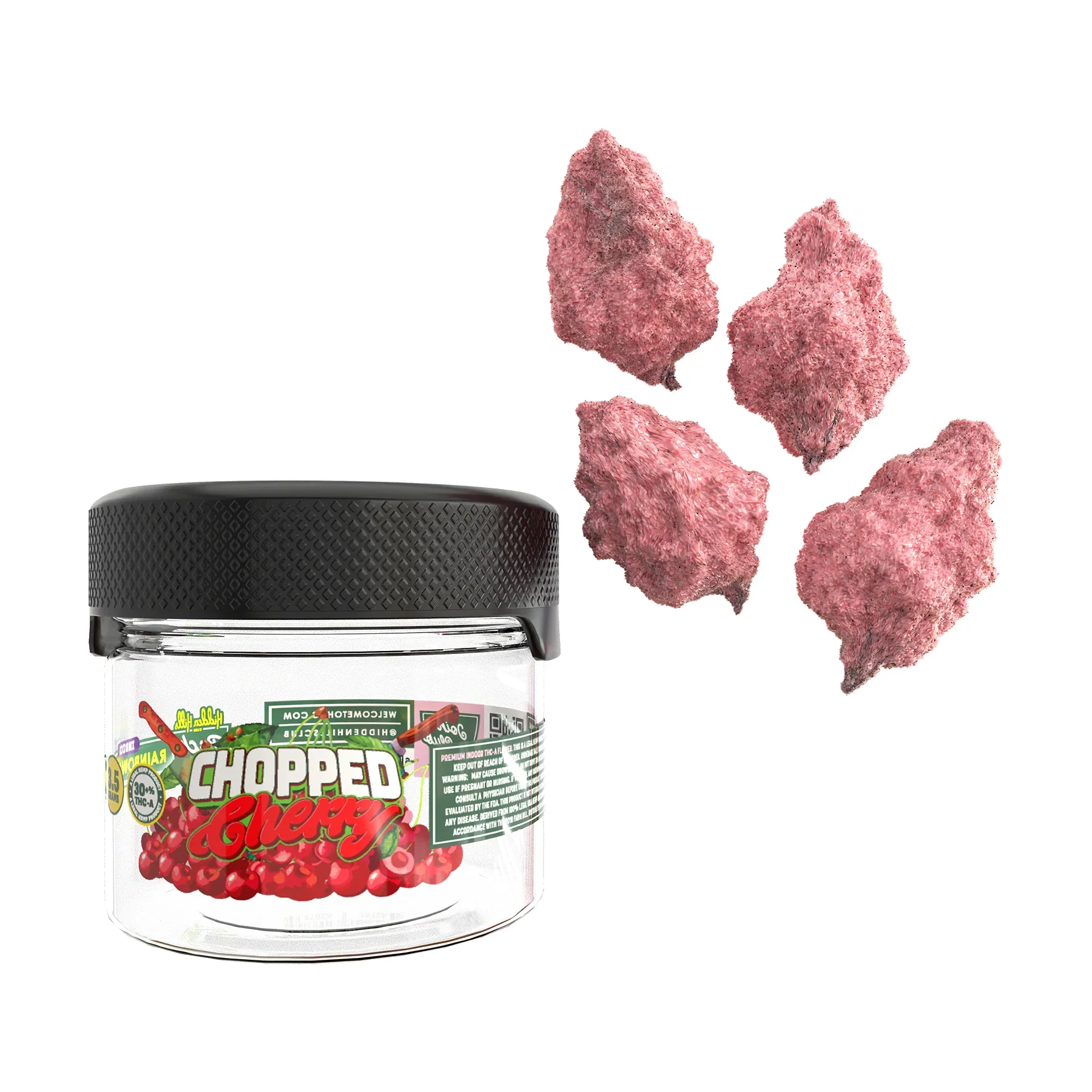 Hidden Hills - Rainbow Rocks - Chopped Cherry 3.5G