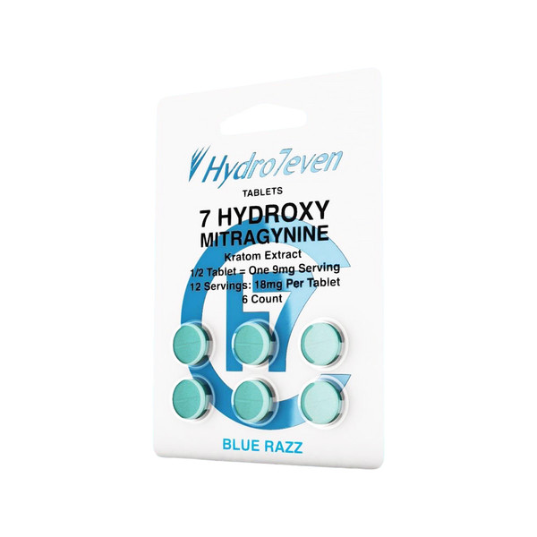 Hydro7even 7 Hydroxy Tablets Blue Razz 18mg
