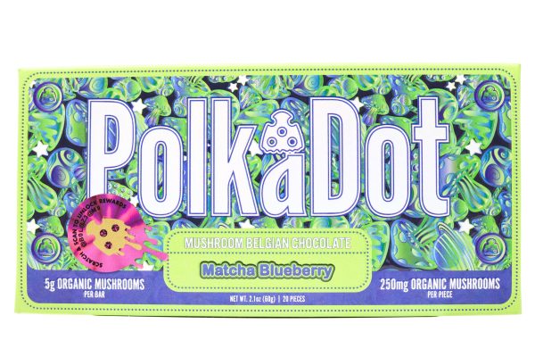 Polka Dots Magic Chocolate (5g) - Matcha Blueberry