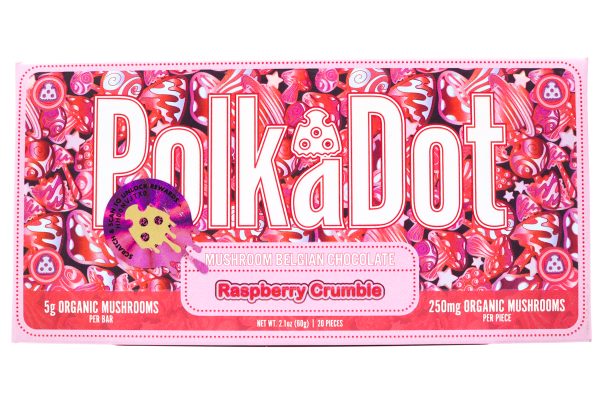 Polka Dots Magic Chocolate (5g) - Raspberry Crumble