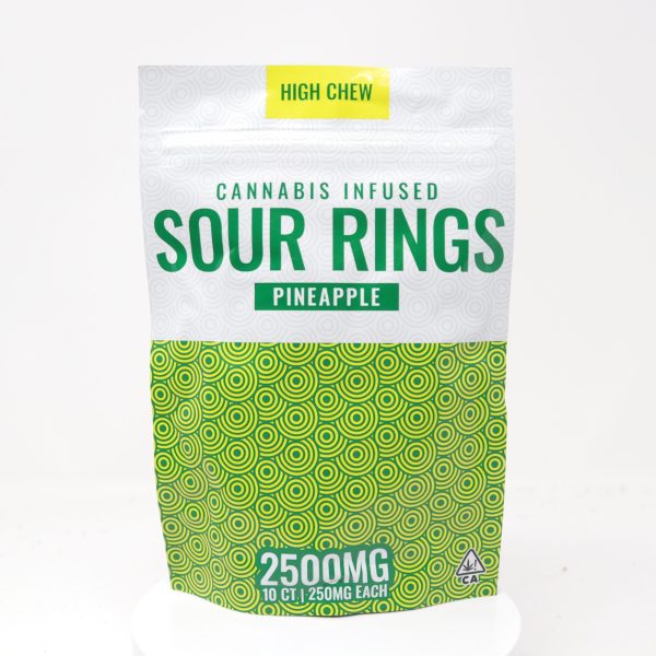 High Chew (2500mg) Pineapple Sour Rings