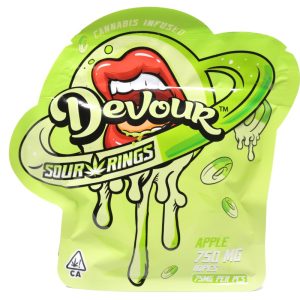 Devour Edibles (750mg) Sour Rings - Apple