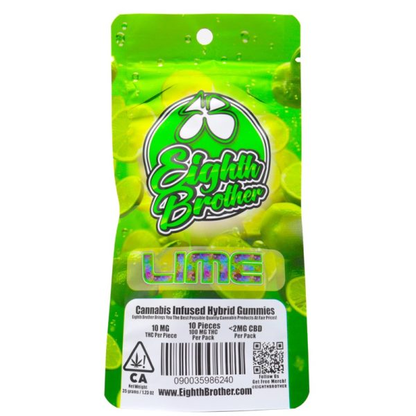 Eighth Brother Gummies (100mg) - Lime - Image 2