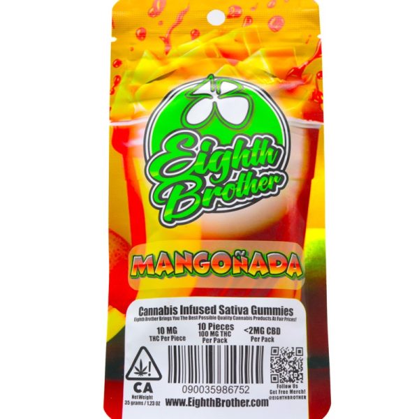 Eighth Brother Gummies (100mg) - Mangonada - Image 2