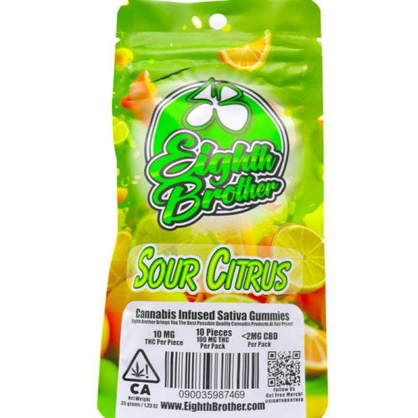 Eighth Brother Gummies (100mg) - Sour Citrus - Image 2