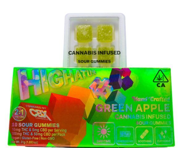 Highatus Gummies (100mg) - Green Apple