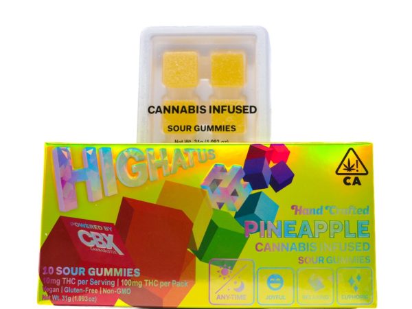 Highatus Gummies (100mg) - Pineapple