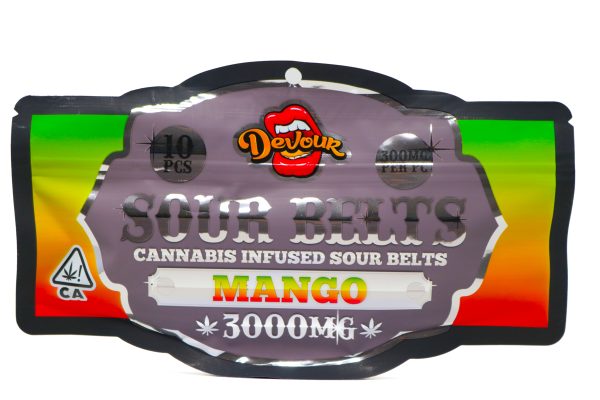 Devour Sour Belts (3000mg) – Mango