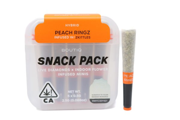 Boutiq Prerolls (2.5g) - Peach Ringz