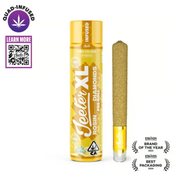 Jeeter XL Rosin Enhanced Diamonds Pre Roll (2g) - Pina Colada