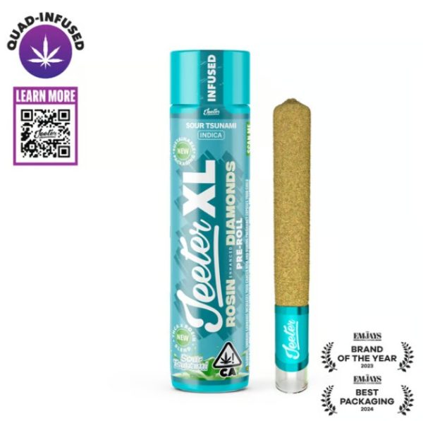 Jeeter XL Rosin Enhanced Diamonds Pre Roll (2g) - Sour Tsunami