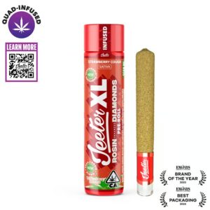 Jeeter XL Rosin Enhanced Diamonds Pre Roll (2g) - Strawberry Cough