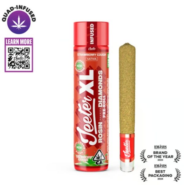 Jeeter XL Rosin Enhanced Diamonds Pre Roll (2g) - Strawberry Cough