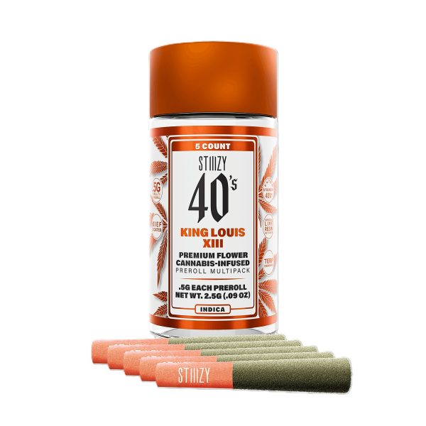 Stiiizy 40's Pre roll Joints (2.5g) - King Louis XIII
