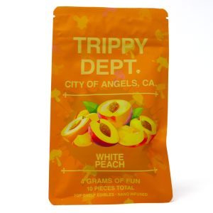 Trippy Dept (4g) Nano Gummy - White Peach