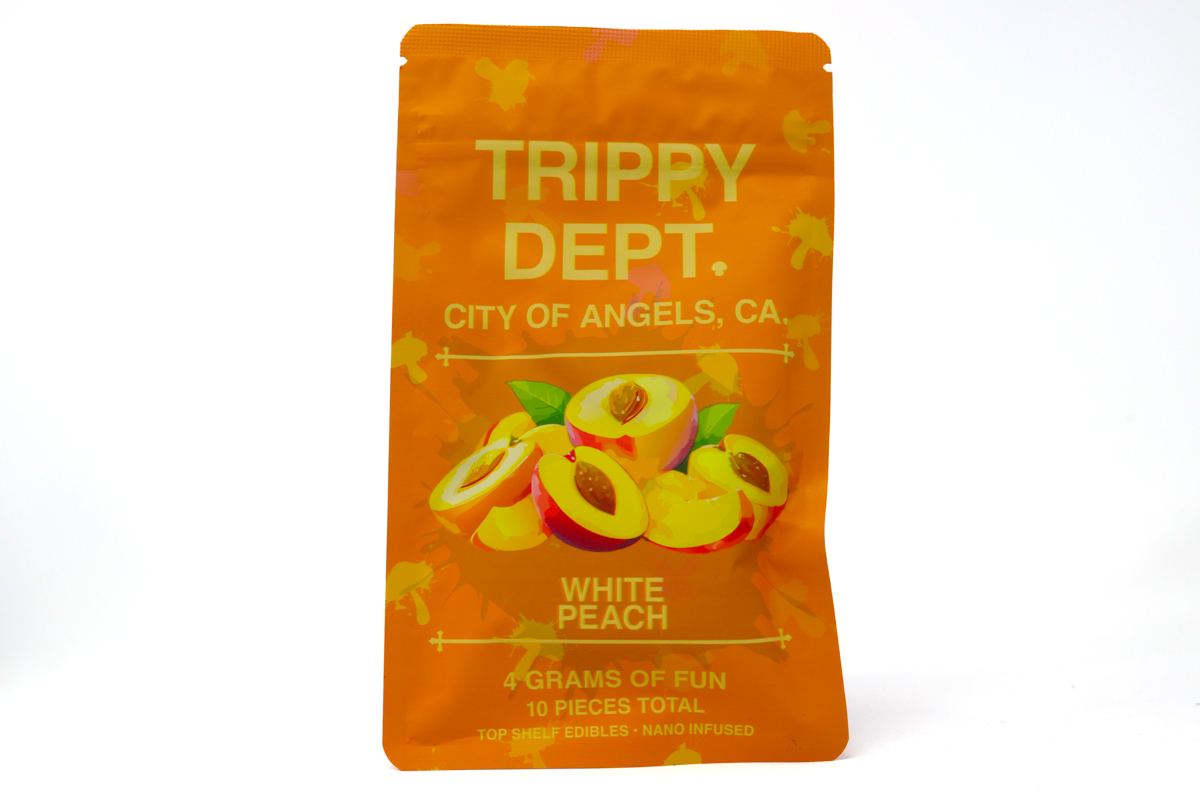 Trippy Dept (4g) Nano Gummy - White Peach