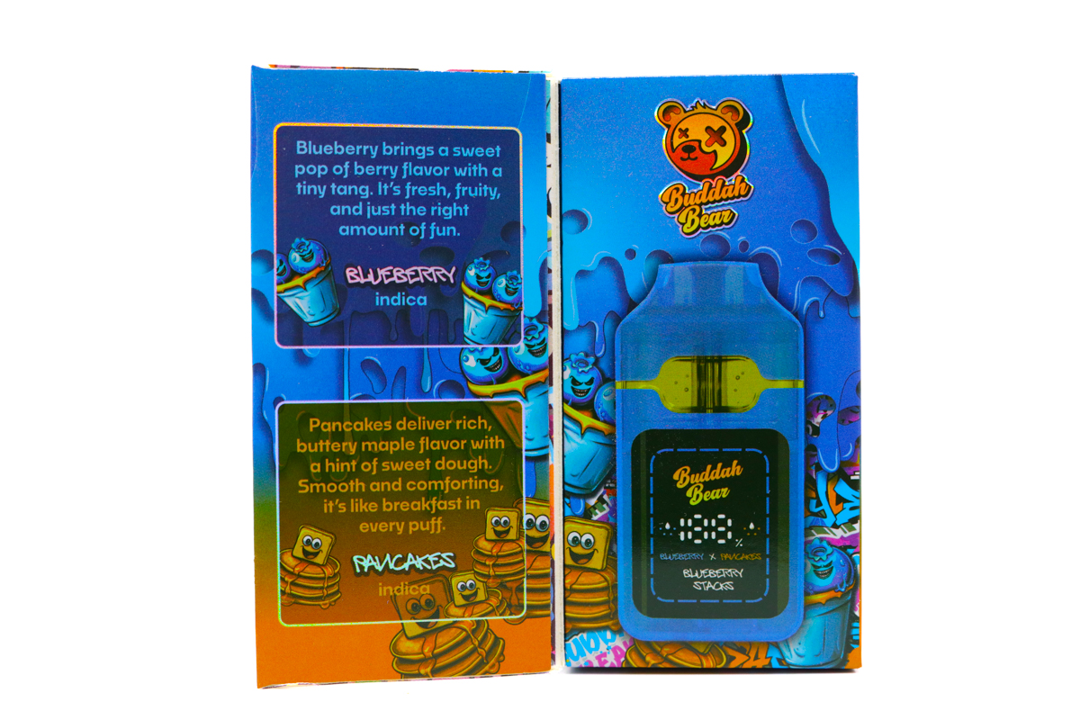 Buddah Bear Sugar Diamond Dispo (3g) - Blueberry Stacks - Image 3