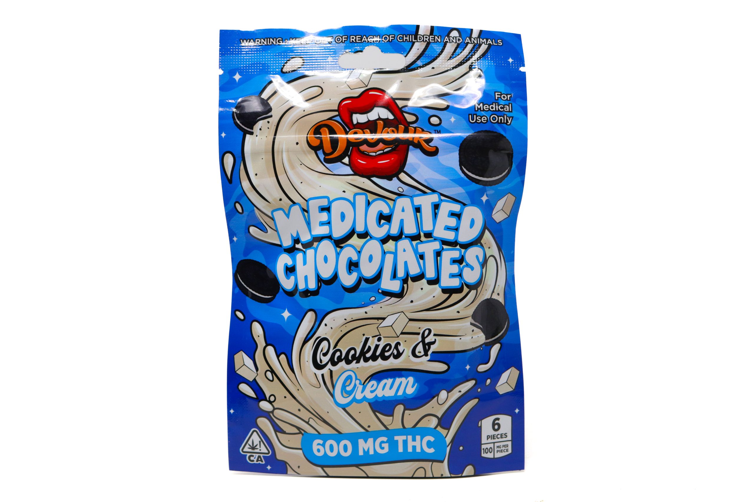 Devour Medicated Chocolates (600mg) - Cookies & Cream