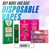 4 Disposable Vapes Mix And Match