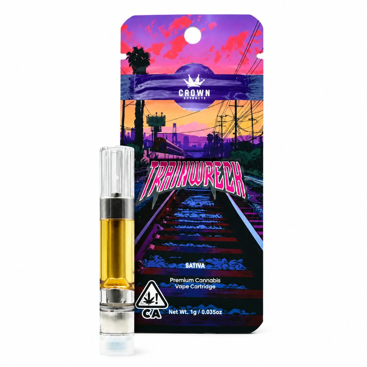 Crown Genetics 510 Cart (1g) - Trainwreck