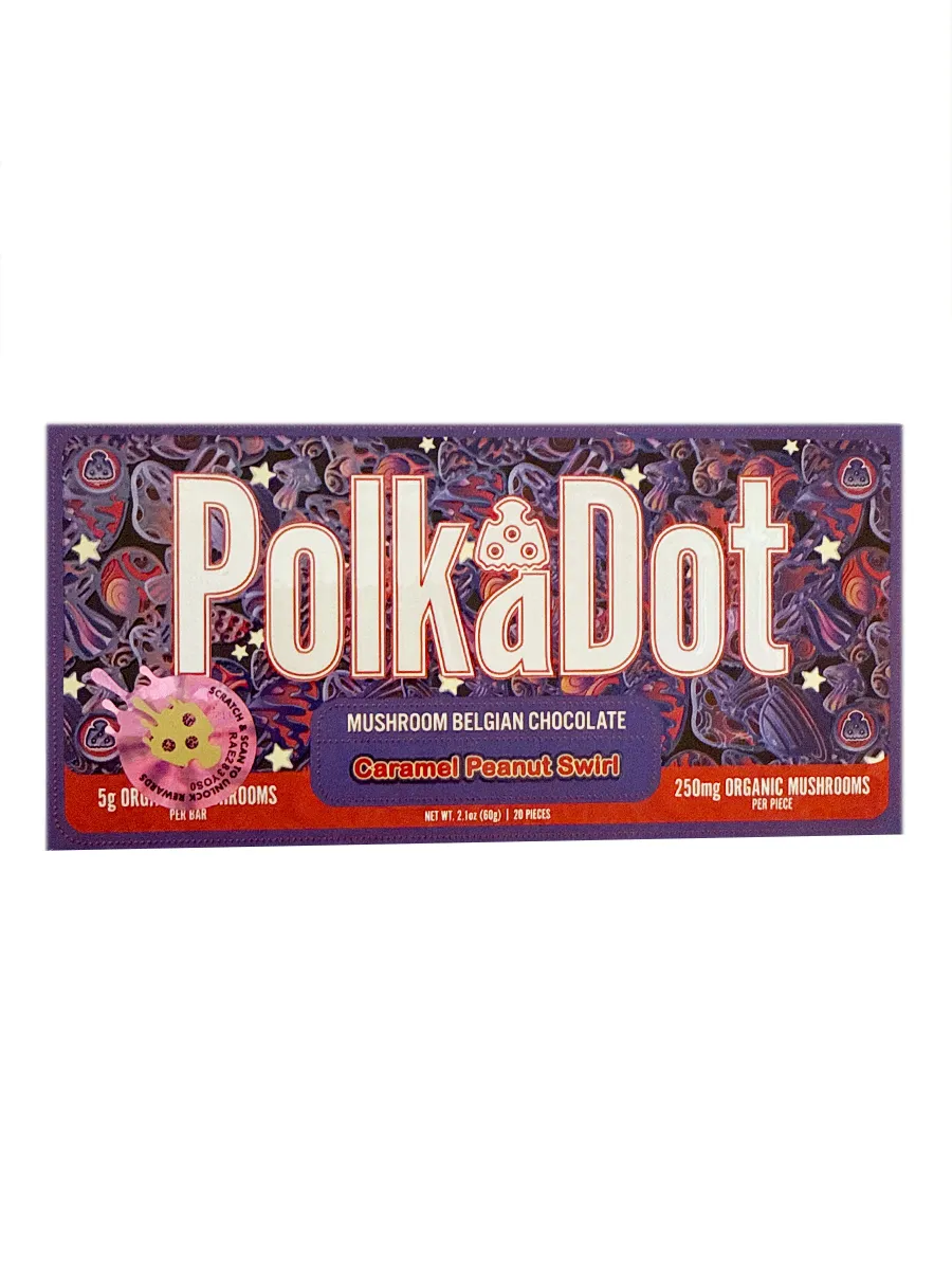 Polka Dots Magic Chocolate (5g) - Caramel Peanut Swirl