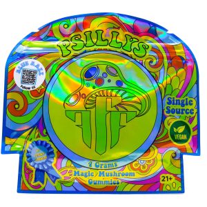 Psillys Magic Mushroom Gummies (4g) - Blue Razz