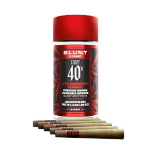 Stiiizy .5G 40's Infused Mini Blunts 5 Pack (2.5g) - Strawberry Mango
