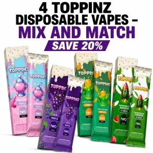 4 Toppinz Disposable Vapes - Mix And Match