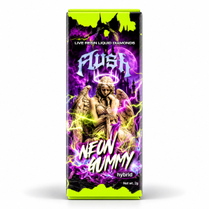 Flush Live Resin Liquid Diamonds Dispo (2g) - Neon Gummy
