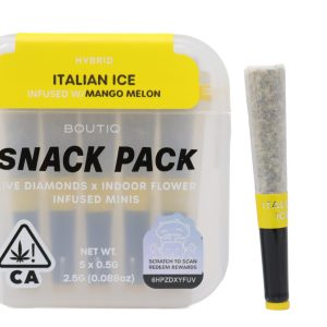 Boutiq Snack Pack (2.5g) - Italian Ice Infused With Mango Melon