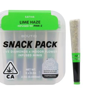 Boutiq Snack Pack (2.5g) - Lime Haze Infused With Pink Z