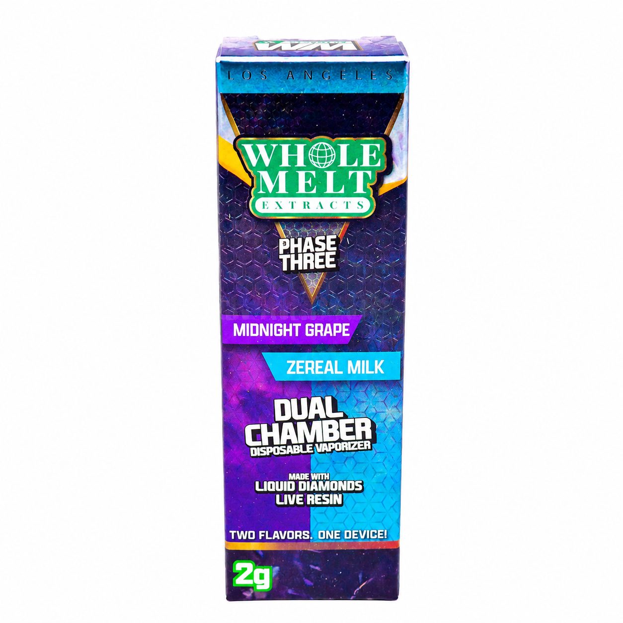 Whole Melt Dual Chamber Disposable (2g) - Midnight Grape x Zereal Milk