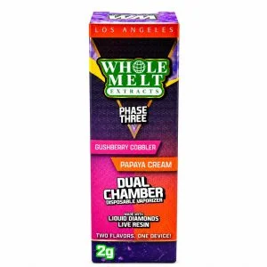 Whole Melt Dual Chamber Disposable (2g) - Gushberry Cobbler x Papaya Cream