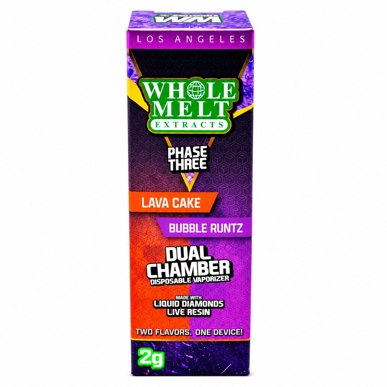 Whole Melt Dual Chamber Disposable (2g) - Lava Cake x Bubble Runtz