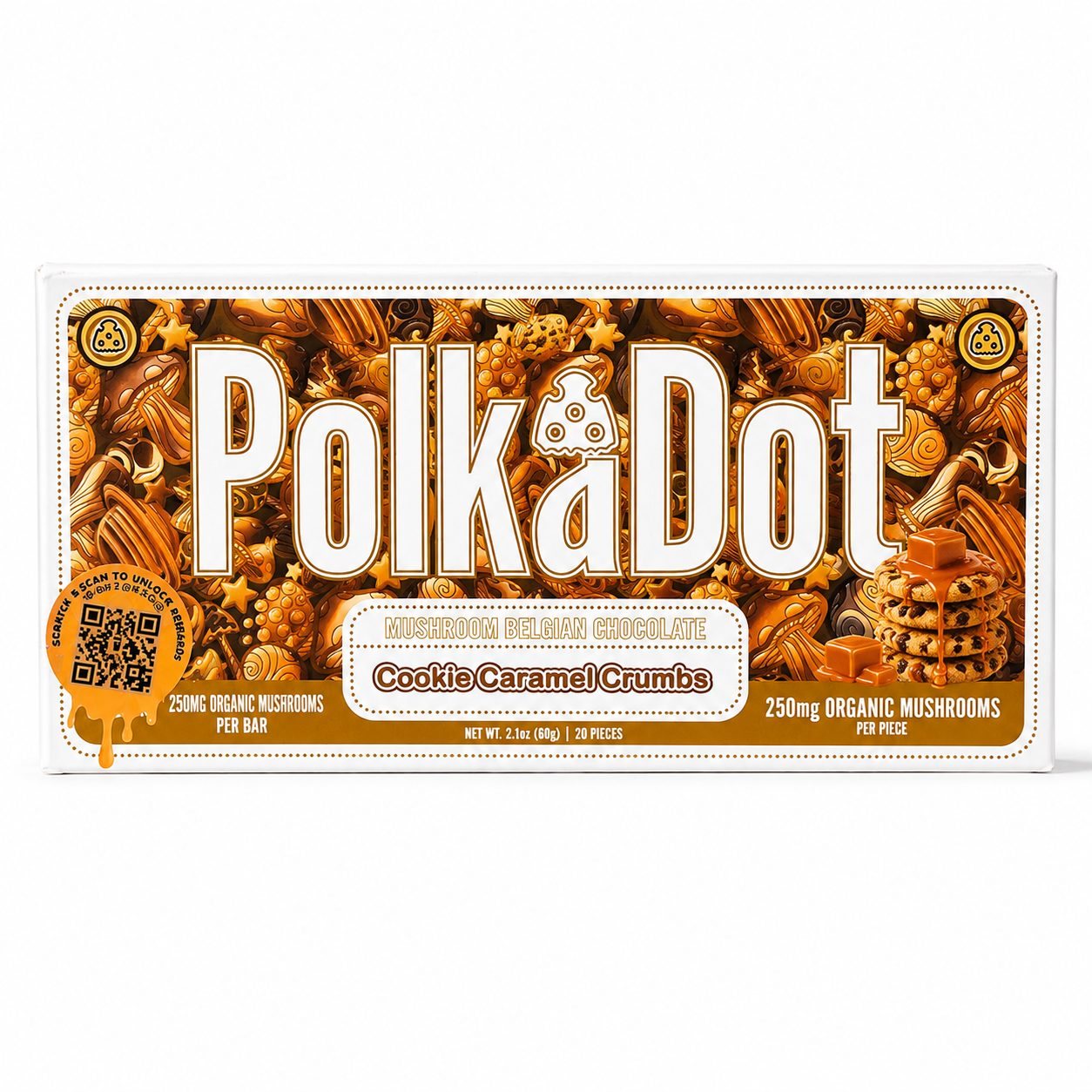 Polka Dots Magic Chocolate (5g) - Cookie Caramel Crumbs